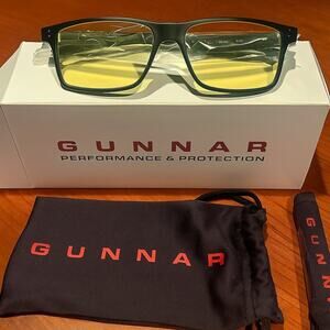 NIB GUNNAR Vertex Onyx Blue Light Blocking Glasses – Anti-Glare Gaming/computer